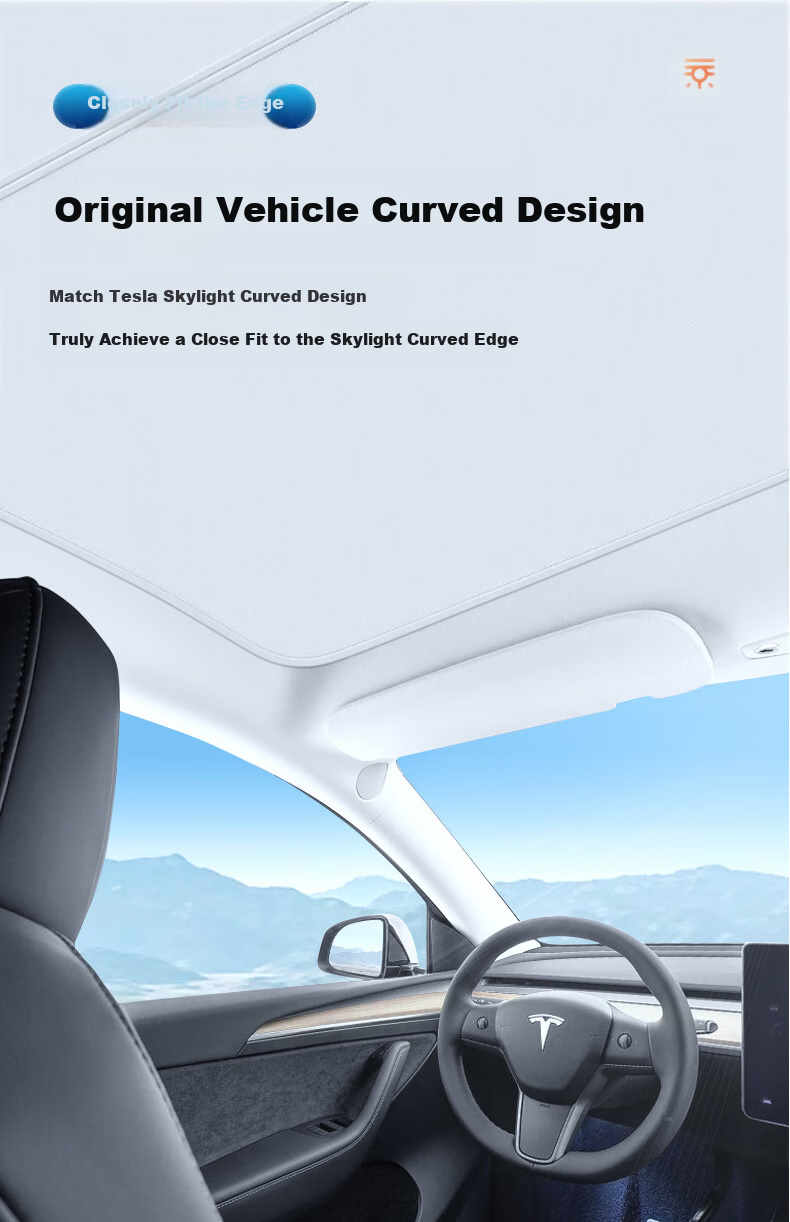 Yueyebing Suitable for Tesla Model Y Side Windows, Sunshade Curtains, Heat Insulation Window Shades, And Sun Protection Blinds 11