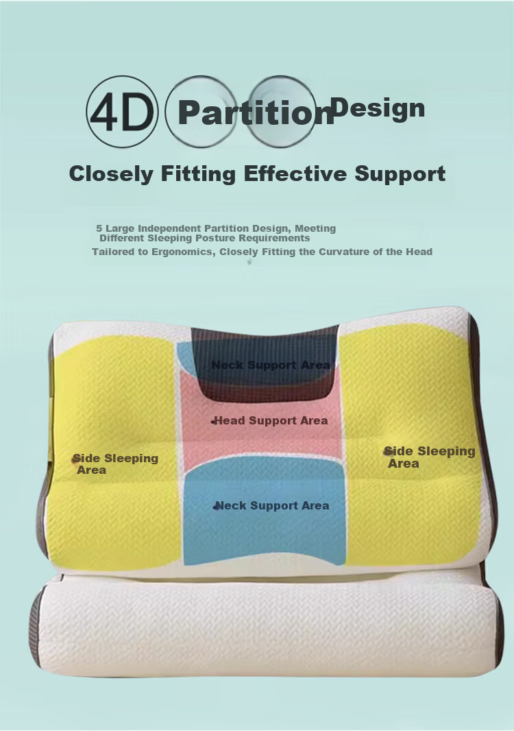 Yierman 4D Three-Dimensional Cervical Pillow for Deep Sleep, Adult Men's Sleeping Special, Hotel Single Person Version, Buy Two Pairs 3
