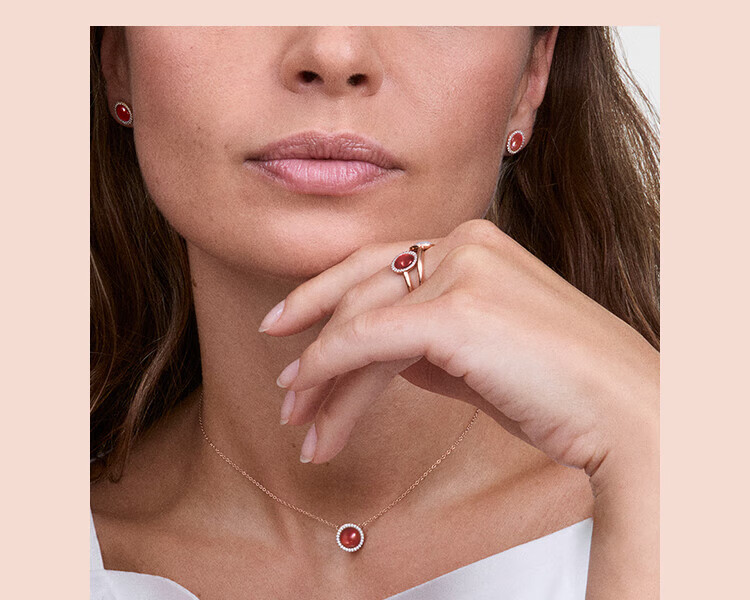 Daniel Wellington DW Ring Women's Gorgeous Red Agate Ring Light Luxury Vintage Fashion Birthday Gift for Girlfriend DW1258 5