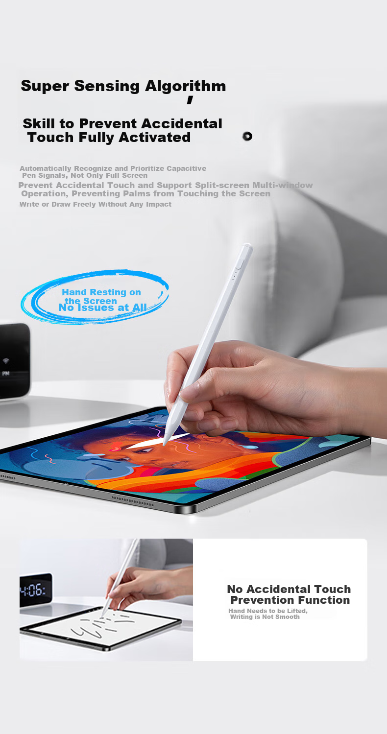 CangHua Capacitive Stylus for IPad, Compatible with Apple Pencil 2nd Generation, Suitable for 2025 Pro/Air/Mini/iPad11 Tablets, Touchscreen Writing Pe 6