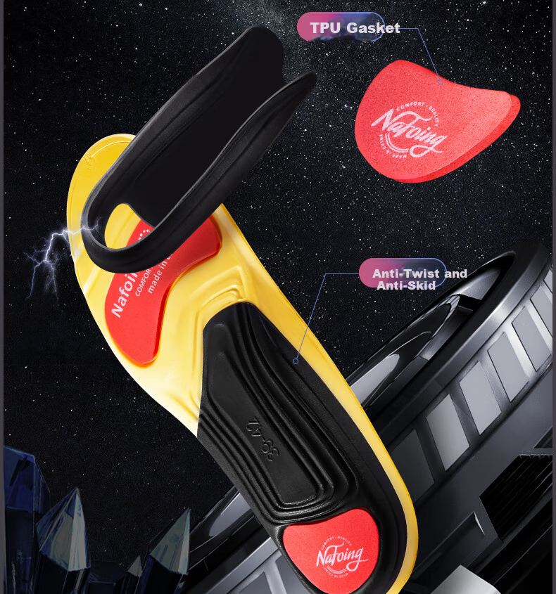 RENBEN Sports Insoles for Men, Soft And Elastic Shock-Absorbing, Long-Standing, Military Training, Running, Basketball, 6128, 2 Pairs, Black, Size 43-44 7