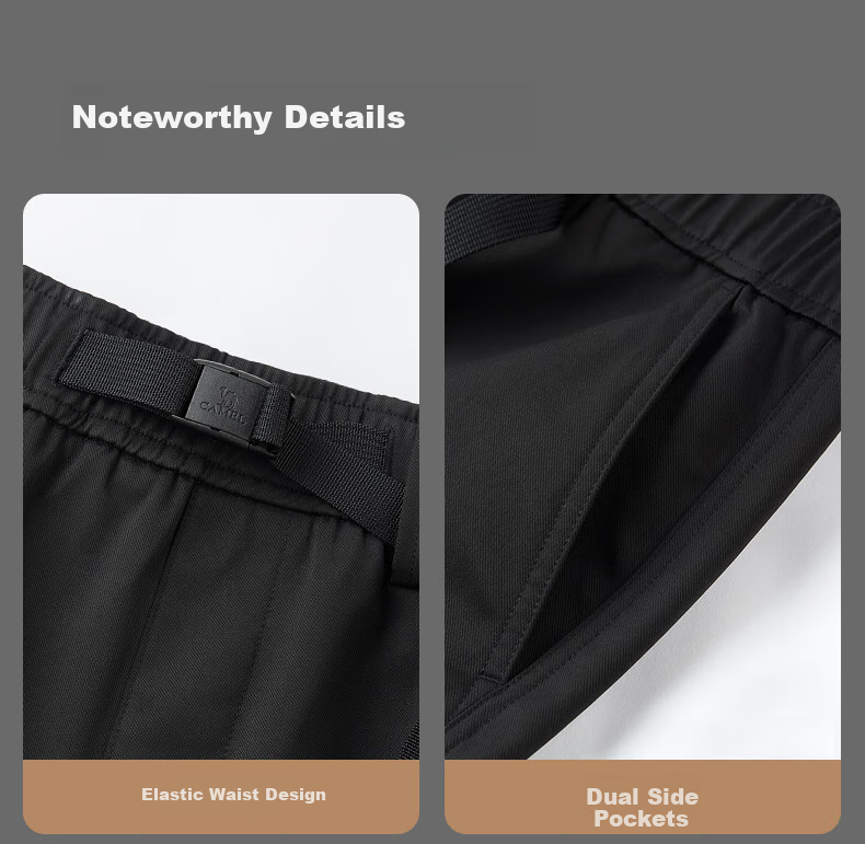 CAMEL Men's Cargo Pants, Wide-Leg Style, Wang Junkai's Same Style, Spring And Summer Soft Shell Straight-Leg Casual Trousers M14CAWI644 14