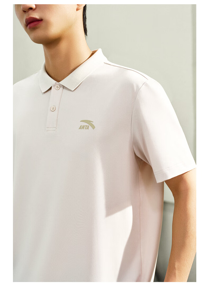 Anta Xingdong Polo | Casual Collared Short Sleeve Men's Summer Quick-Dry Business Commuter Colorful Polo Shirt Top 8
