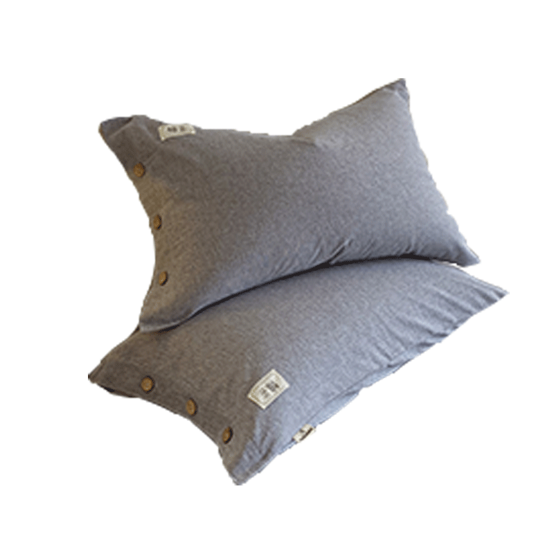 Wuyinliangpin Class A Pure Cotton Pillowcase, 100% Cotton, 48x74cm Pair Set, Deep Sea Blue