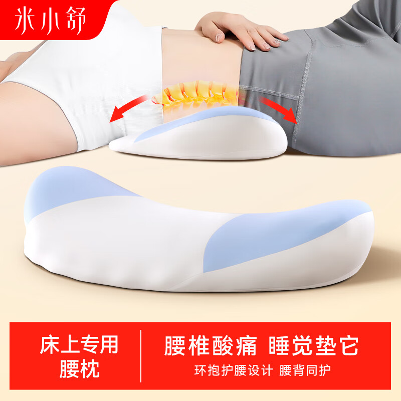 Mixiaoshu Lumbar Support Pillow for Bed, Back Cushion for Pregnant Women And Elderly, Abdomen And Waist Support Pad, Sleeping Back Support for Lumbar Disc