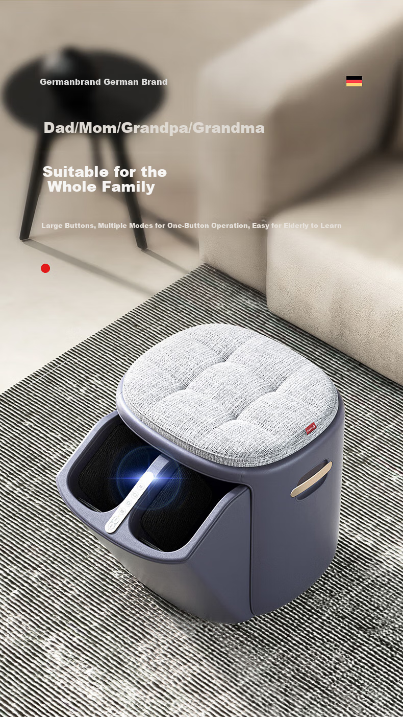 CLORIS F12 Foot Massager Foot Therapy Machine Full-Automatic Hot and Cold Compress Airbag Kneading Acupoint Foot Massager Gift for Wife and Parents 15