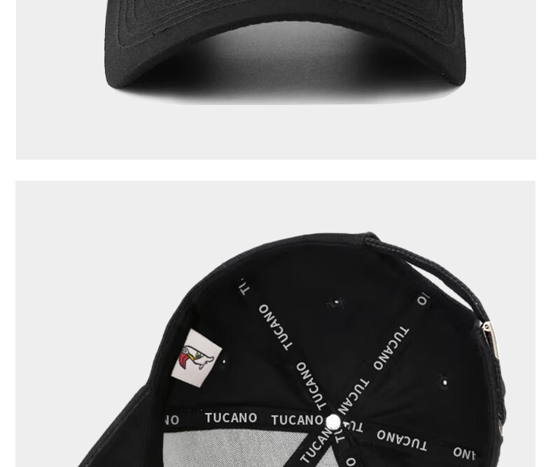 TUCANO Baseball Cap for Men And Women with Large Brim, Sun Protection Hat for Outdoor Sports And Fishing, Face-Slimming Sun Hat 24