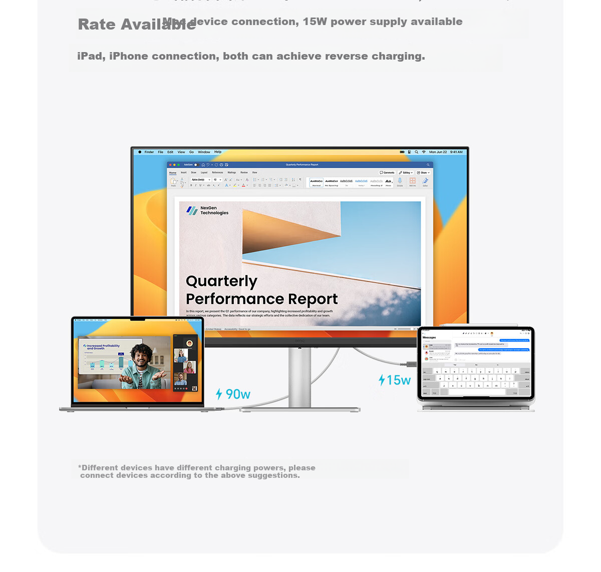 BenQ MA320UP 31.5-inch 4K Apple Color Mirror Screen HDR600 Eye-care TÜV Rheinland Certified 97% P3 Color Gamut Mac External Monitor 15