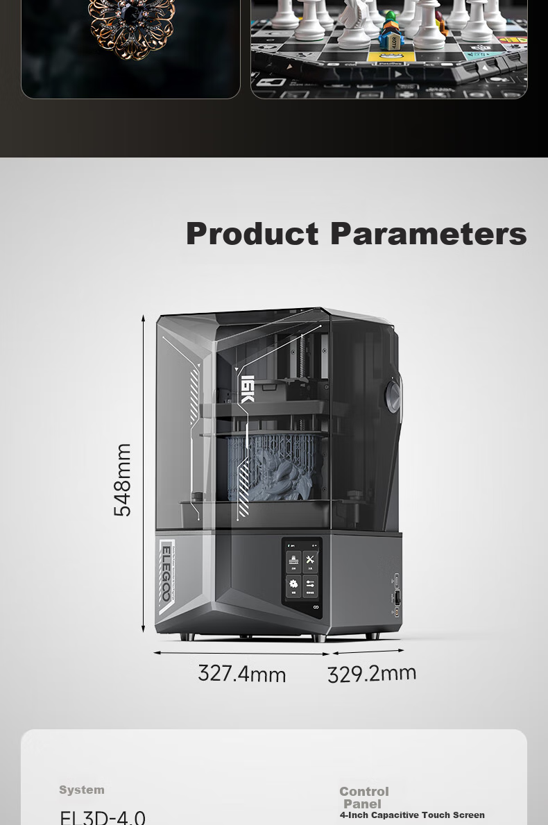 ELEGOO Saturn 4 Ultra 16K, Light-Curing 3D Printer, Home Desktop-Grade, 10-Inch High-Speed High-Precision 3D Printer for Figurines And Student Models 17