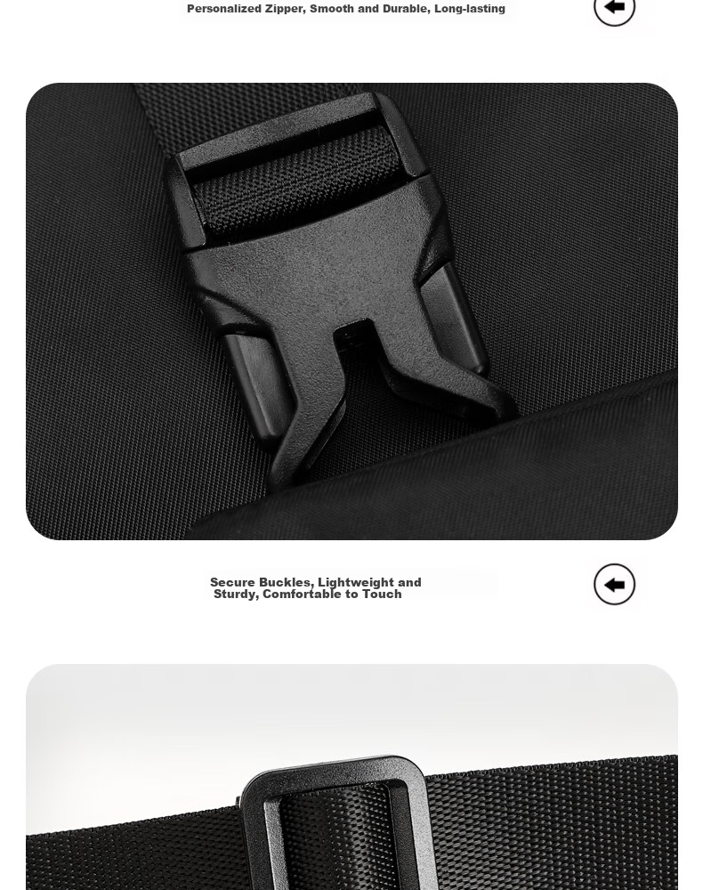 361° Crossbody Bag for Men And Women, Casual Sports Backpack, Large Capacity Chest Bag, Commuter Shoulder Bag for Men, Black 20