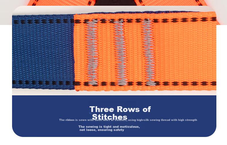 MATZUKI Five-Point Safety Harness, High-Altitude Work Safety Rope (Double Large Hooks, 1.8 Meters) 6