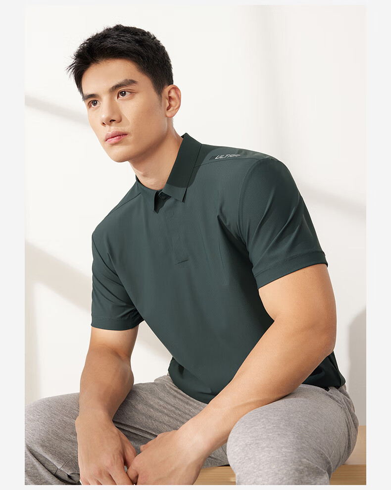 361° Men's Spring Summer Sports Polo Shirt Casual Loose Cool Breathable Short Sleeve 652624107-4 12