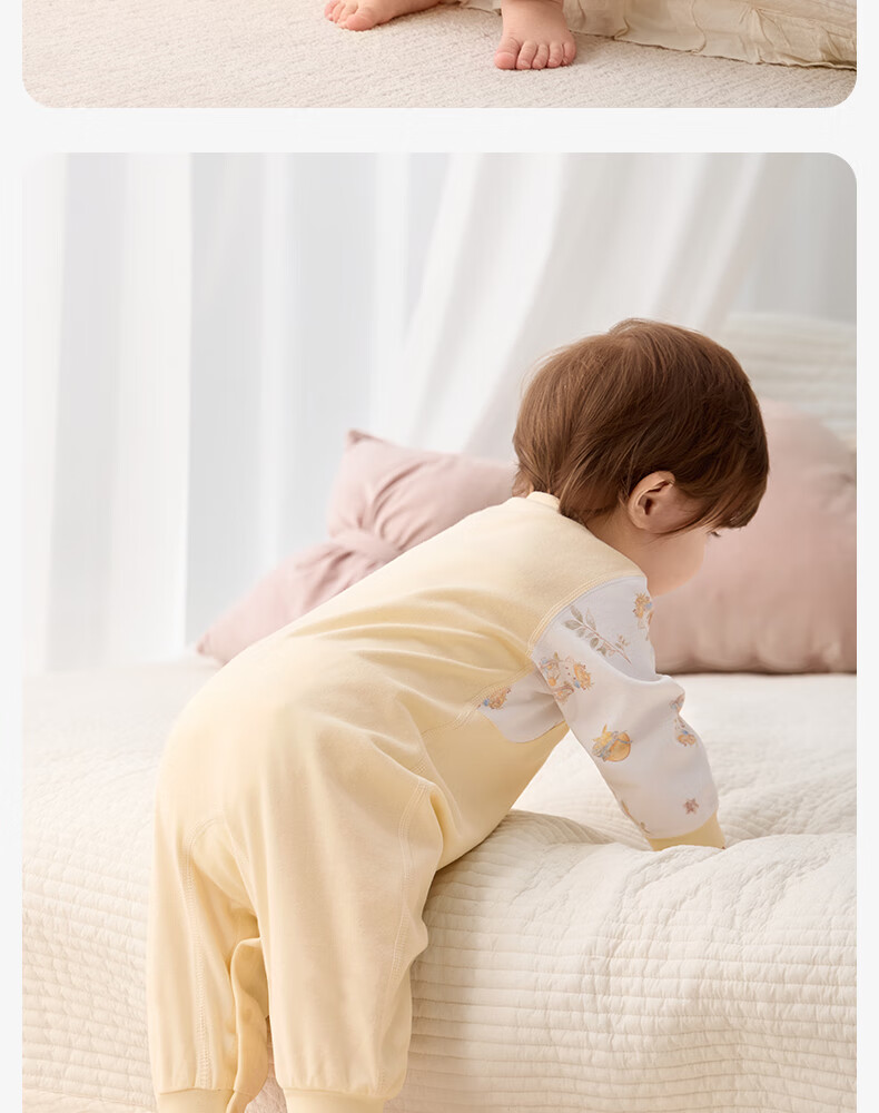 Shiyuejiejing, Baby Romper, Straight-Collar Bodysuit, Infant Onesie, Newborn Clothing 20