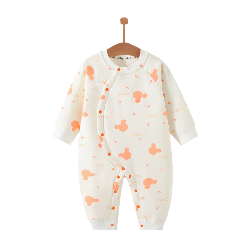 Disney Baby Clothes, 60g Newborn Onesie, Padded Full Moon Infant Romper, Hundred Days Sleepwear, Spring Autumn Winter Seaso