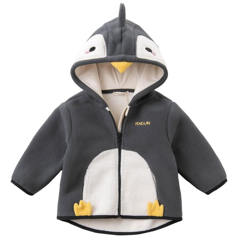 DAVE & BELLA Kids Fleece Jacket Autumn Winter Boys Girls Plush Baby Fleece Clothing DBX14462