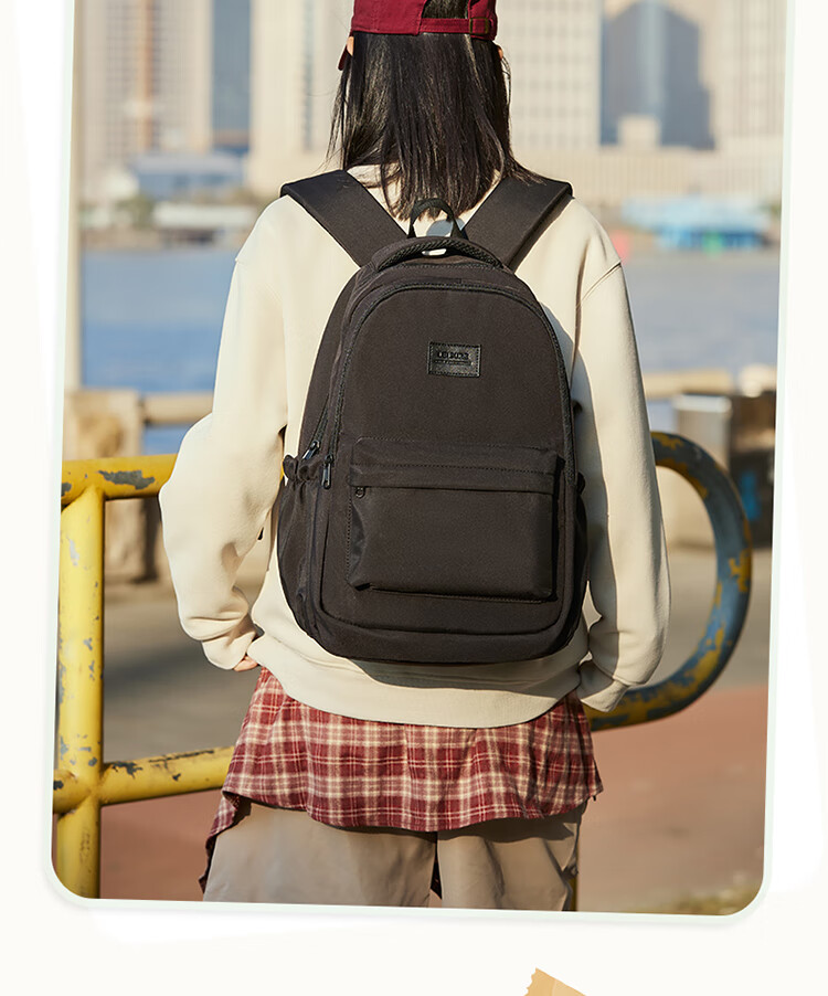 Landcase Backpack for Middle School, High School And College Students, Stylish Large Capacity Backpack for Girls, Campus Style, Model 1606 White 7