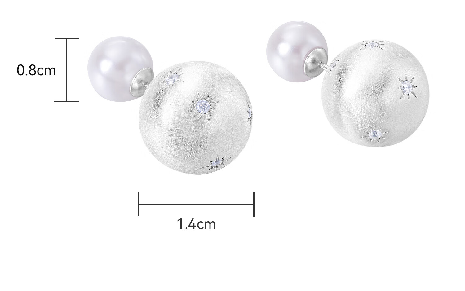 Arsis Starry Night Silk Star And Moon Two-Piece Earrings for Women, Fashionable Simple Versatile Gift for Girlfriend, Star And Moon Two-Piece Earrings 27