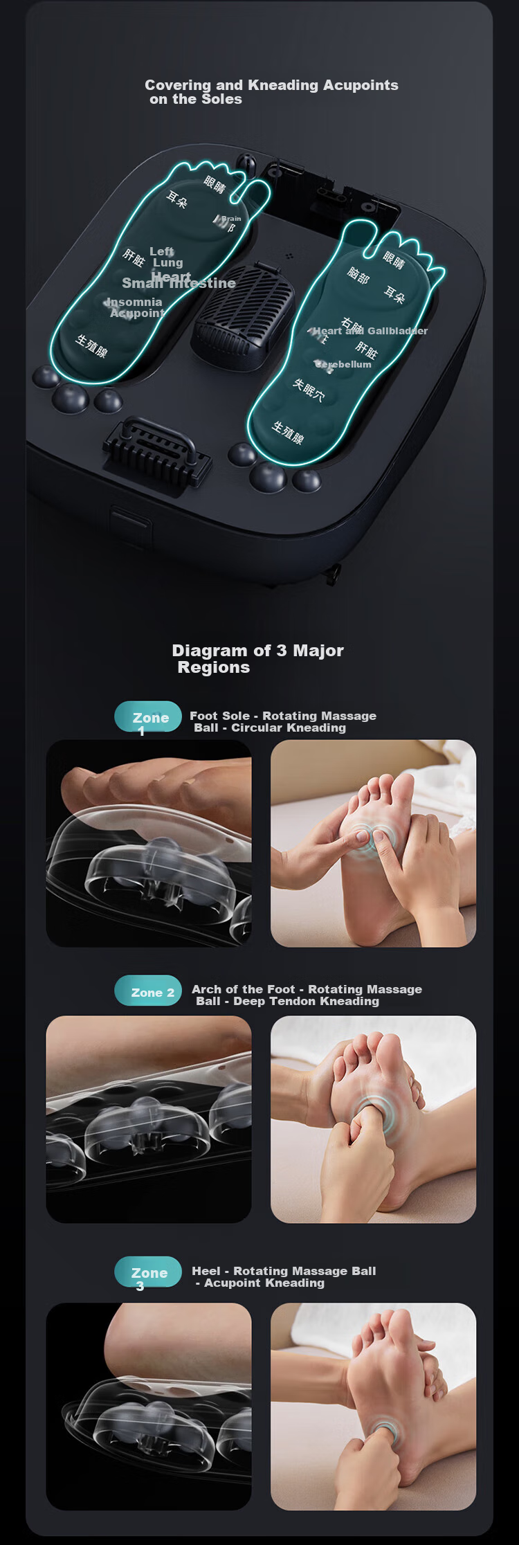 PHILIPS Foot Soaking Bucket, Heated Steaming Constant Temperature Foot Bath, Fully Automatic Massage Foot Washing Basin, Lying Soak Deep Sterilization Silicone Anti-Abrasion, 3214F, Mid-Autumn Festival Gift for Parents 5