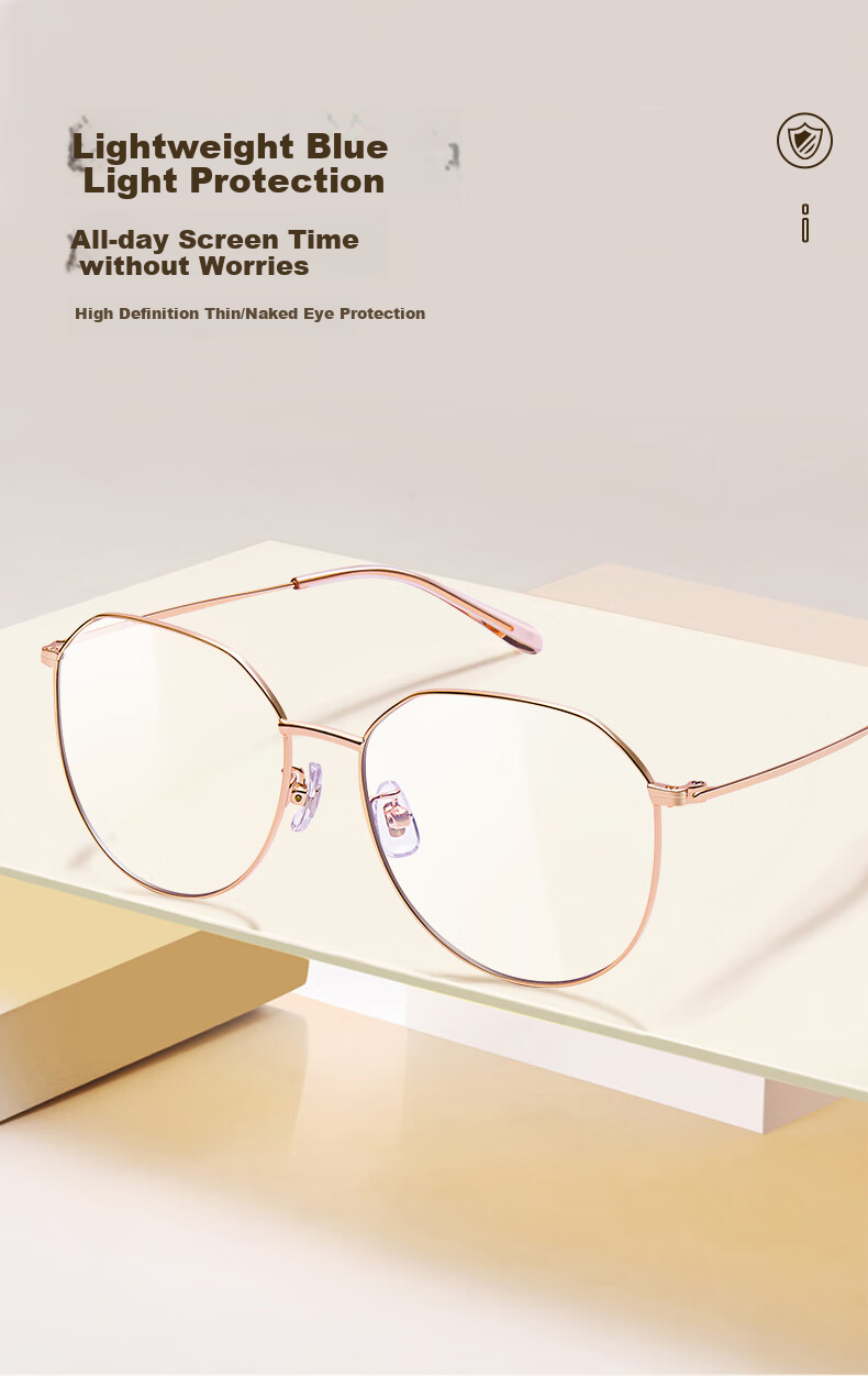 LOHO Unisex Ultra-Light Anti-Blue Light And Radiation Protection Glasses, Blue Light Blocking Non-Prescription Eye Protection, Fashionable Frame LHF006 4