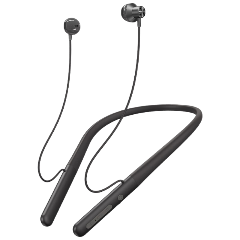 Aigo Sports Bluetooth Neckband, Bluetooth 5.4, Neck-Hanging Style, Ultra-Long Standby Time, Durable Drop-Resistant, Suitable for Apple, Xiaomi, OPPO, Long Battery Life, WP01 Gray And Black