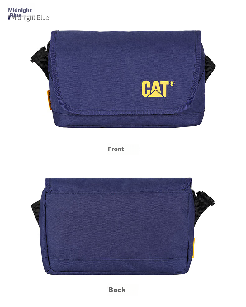 CAT Crossbody Bag, Shoulder Bag, Lightweight Messenger Bag, Casual Satchel, 11-Inch IPad Bag, Trendy Flip-Top Large Capacity Black 84512 9