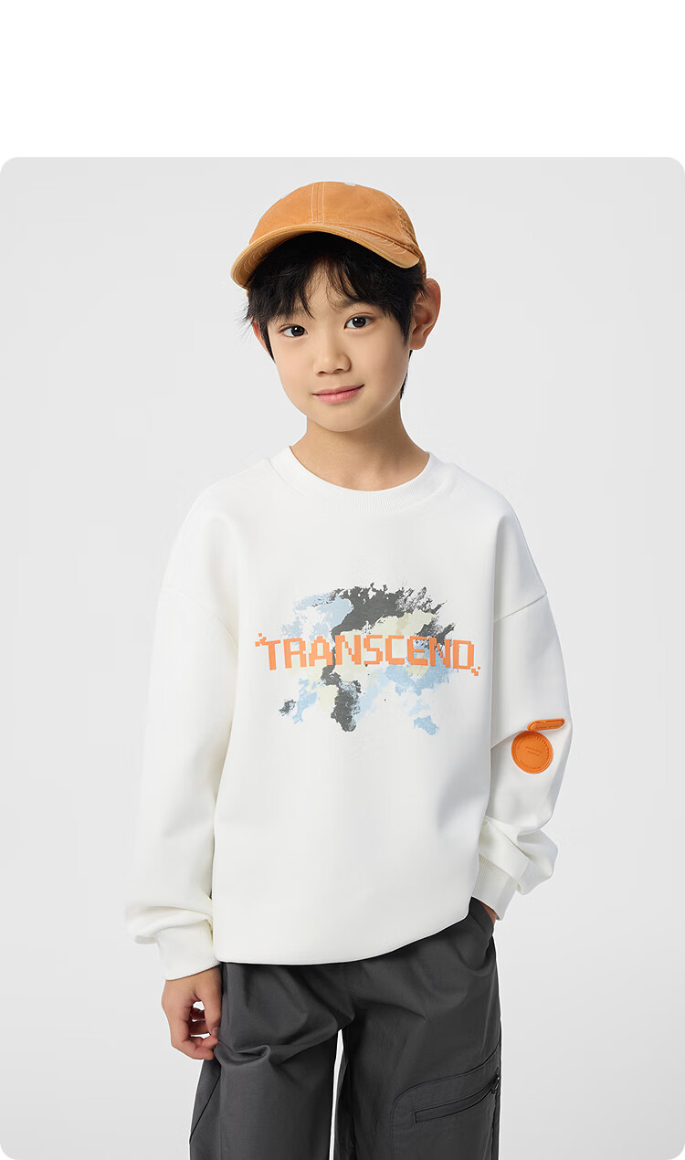 Balabala Kids Sweatshirt Boys Top 2025 Spring Long Sleeve Loose Fit [Mall Same Style] 202125121107 10