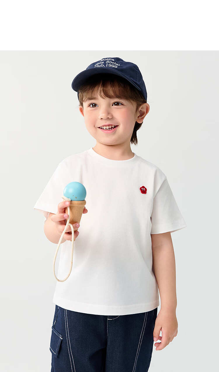 BALABALA Children's Clothing, Kids' T-Shirt Short Sleeve, 2025 Boys And Girls Summer Wear, Moisture-Wicking Quick-Dry Parent-Child Top, 208225117224 9