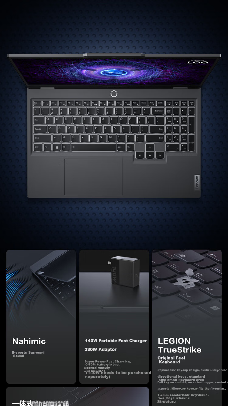 Lenovo Legion Y7000 2025 15.3-inch Gaming Laptop i7-14650HX 16GB 512GB RTX5060 + Gaming Mouse Set 1st Store Bundle 10