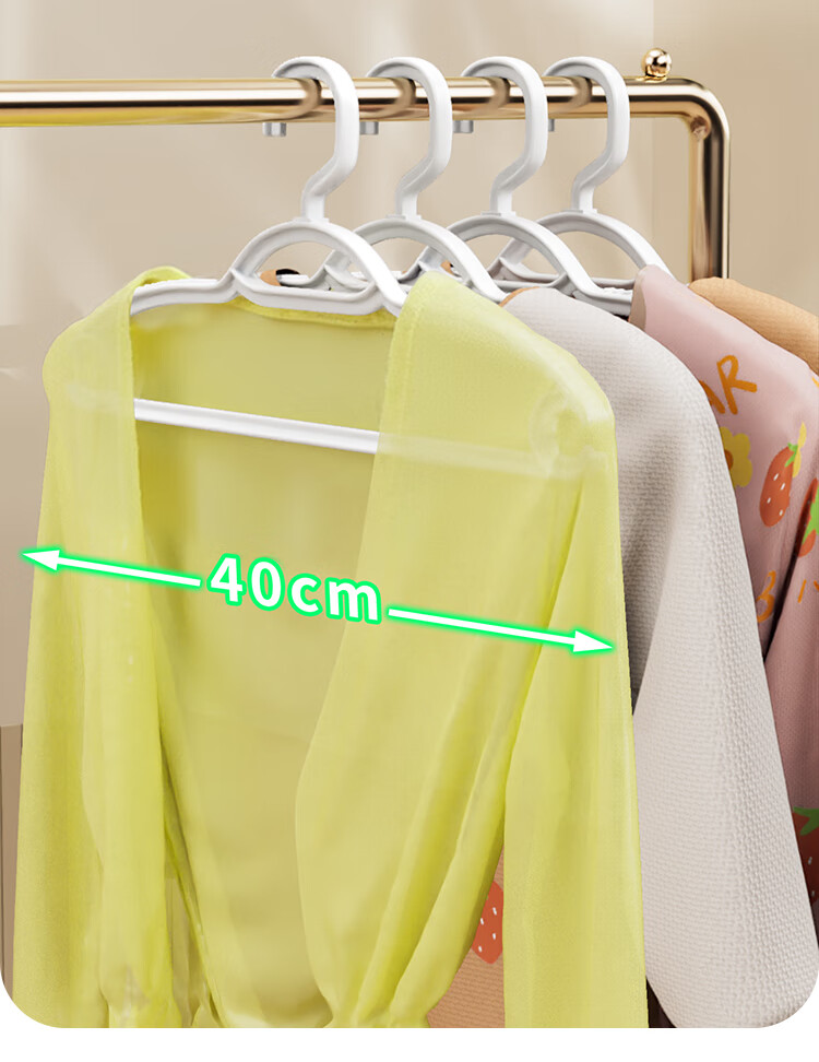 Jiabangshu Non-Marking Non-Slip Hangers for Dormitory Balcony Wardrobe, 10-Pack Clothes Drying Hangers 5