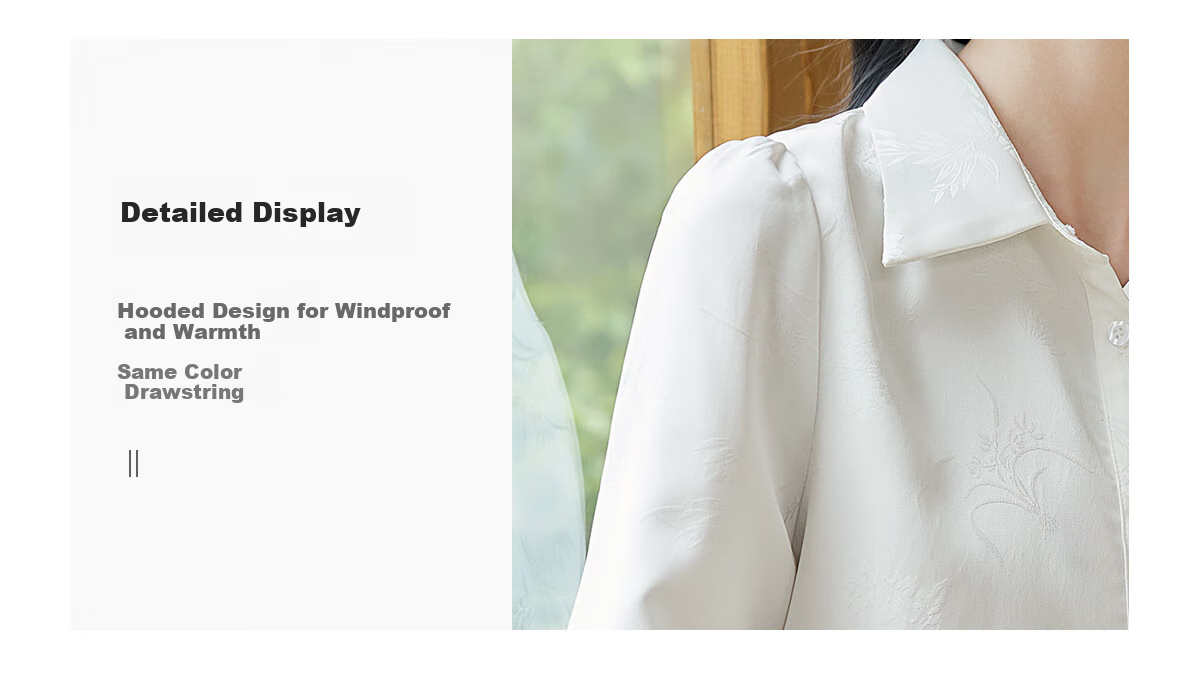Chushen Spring And Autumn Long-Sleeve Shirt for Women, Textured Pattern Design, New Chinese-Style Elegant Office Blouse Top S143C2045 7