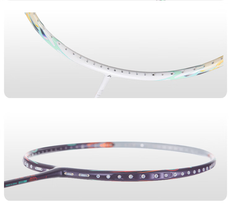 Kawasaki Badminton Racket, Xianxing Starry Sky Full Carbon Single Racket, Ultra-Light Professional Durable Racket, Gray-Blue (Pre-Strung) 14