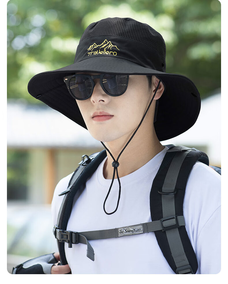 CARTELO Sun Hat for Men, Wide Brim Sun Protection Hat, Summer Outdoor Sun Hat, Breathable Foldable Fishing Hiking Fisherman Hat 13