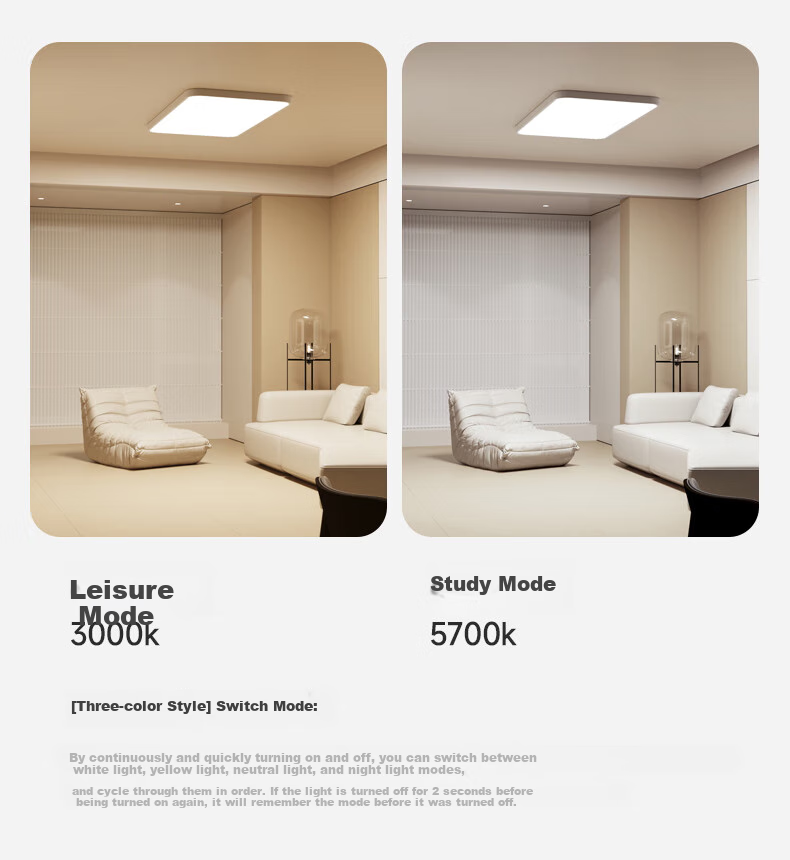 Jiandun Full-Spectrum Seamless Eye Protection Ceiling Light for Living Room, 4th Generation Pro Ultra-Thin Modern Minimalist All-Inclusive Price 15