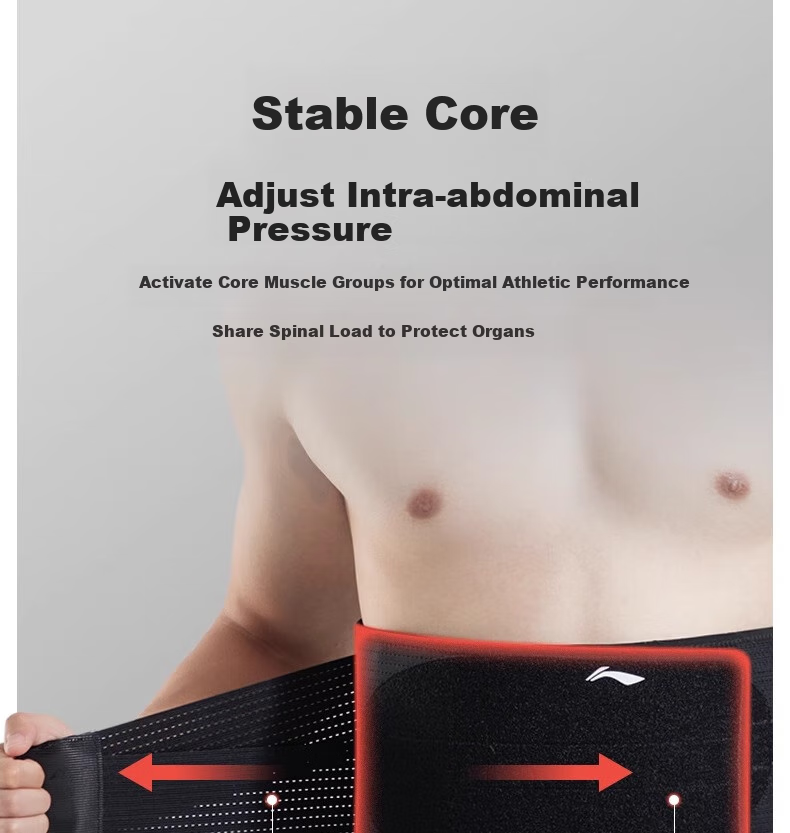 Li-Ning Back Support Belt for Men And Women, Sports Fitness Lumbar Disc Herniation Lumbar Muscle Strain Medical-Specific Warm Long-Sitting Support Waist Brace 13