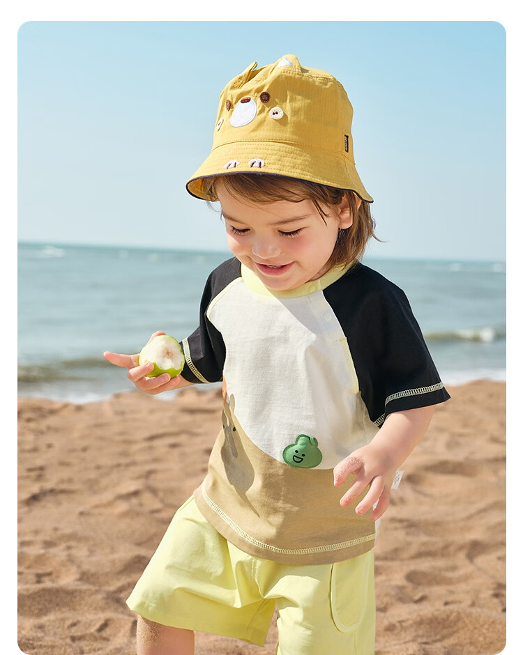 BALABALA Baby Short-Sleeve Set, Boys' Summer Outfit, Girls' Stylish Two-Piece Set, Fashionable Fresh Cute 208225119201 14