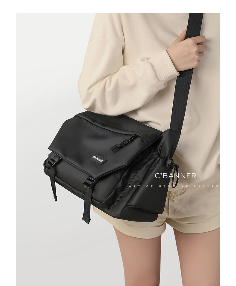 C.BANNER Shoulder Bag for Women, Crossbody Bag for Commuting, Versatile And Elegant Handbag, Fashionable Simple Outdoor Travel Bag, Lightweight 2