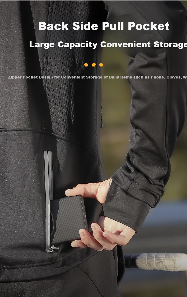 WestBiking WestBiking Autumn And Winter Bicycle Riding Jacket Long-Sleeve Set, Warm Fleece-Lined Cycling Sportswear 9