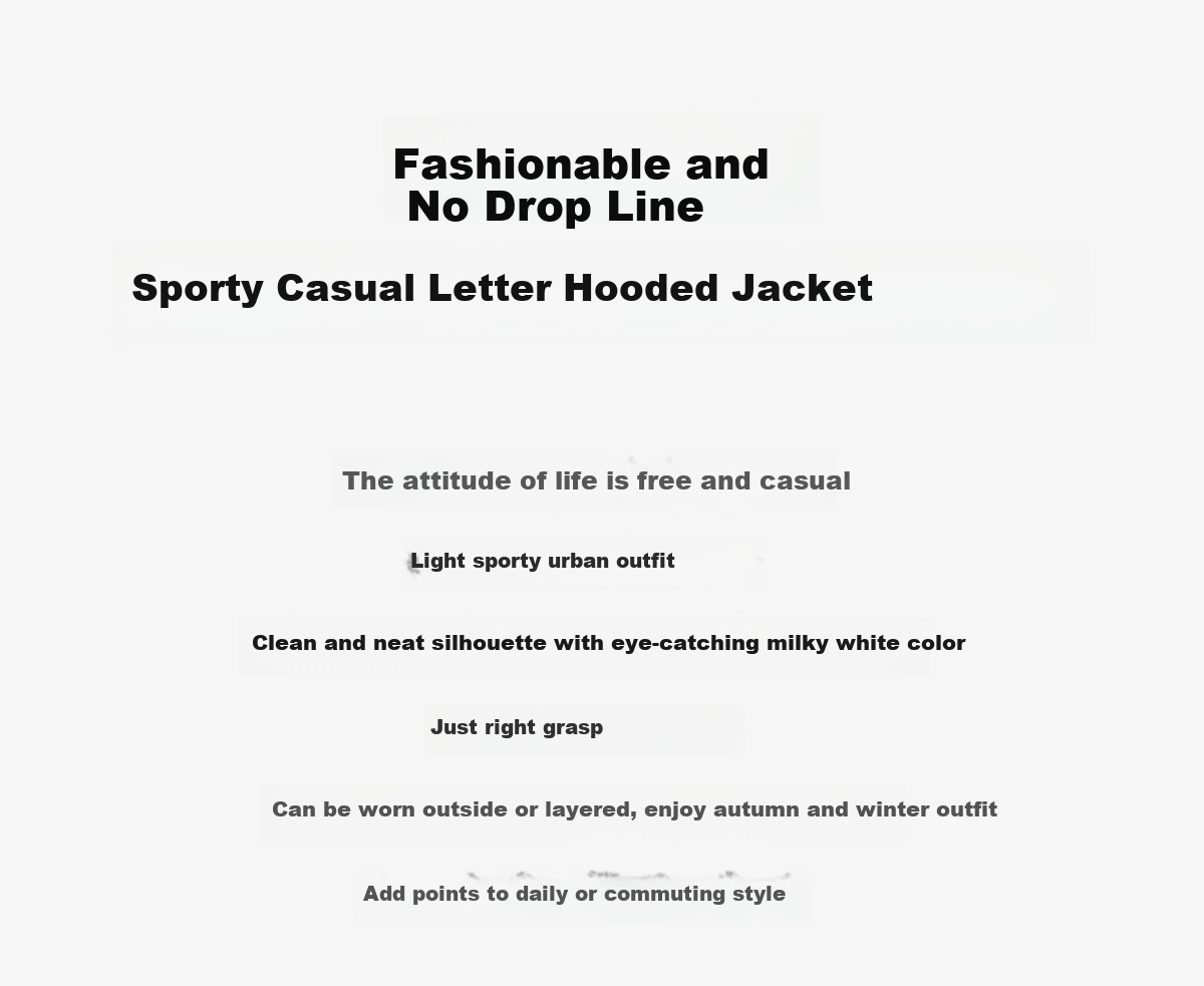 Chushen Spring and Autumn Casual Short Jacket Women Zipper Design Hooded Pocket Sweatshirt Loose Top S143U1003 2