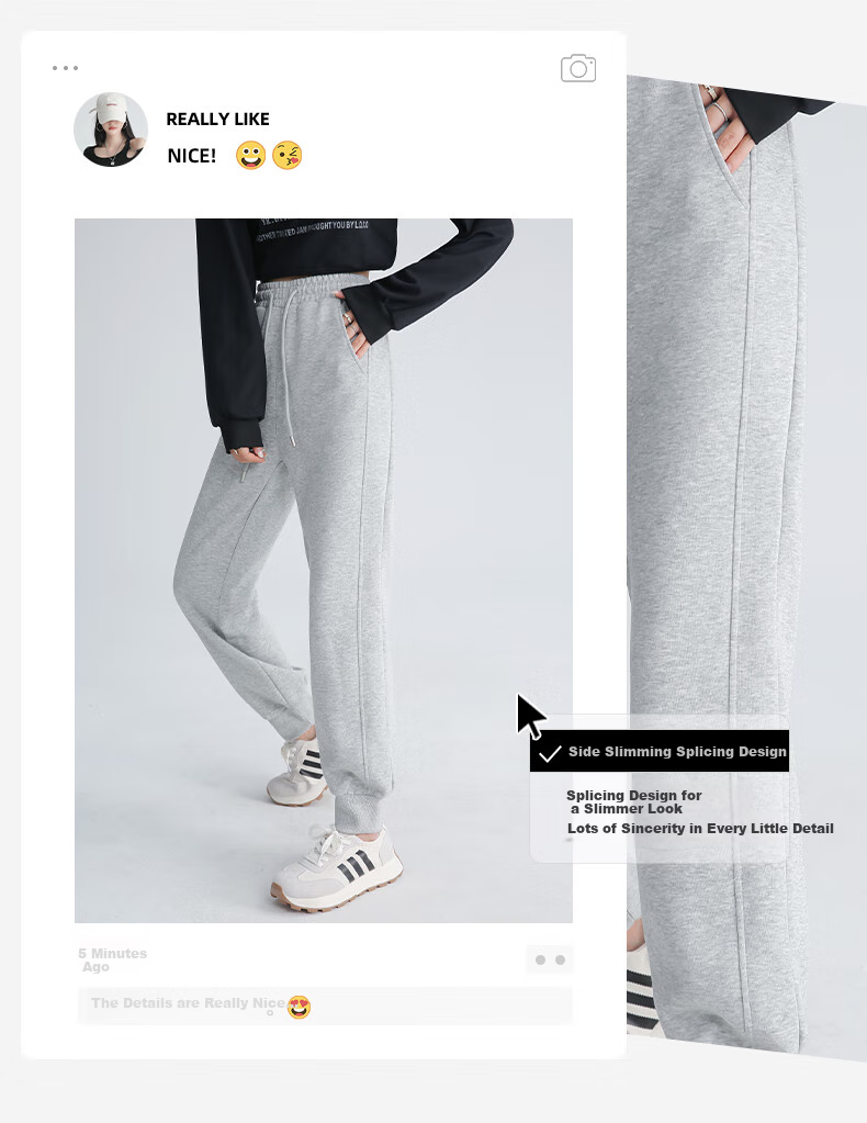 MJ STYLE Women's Joggers Pants for Spring And Autumn 2026, New Style for Petite Women, Versatile Outdoor Casual Sports Windproof Trousers 6