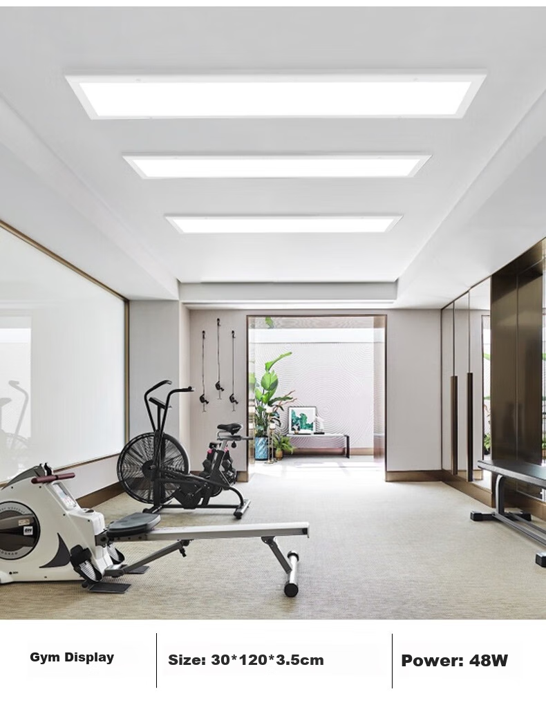 Dengling Surface-Mounted Panel Light, Full Spectrum Eye Protection, 300x1200 Ceiling LED Panel Light, Rectangular Fixture for Office Use 12
