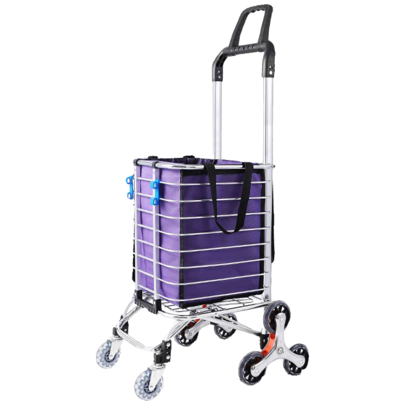 Paiying Shopping Cart, Foldable Hand-Pulled Trolley, Grocery Climbing Aid, Small Cart for Carrying Goods, Portable Pushcart, Annual Meeting Gift