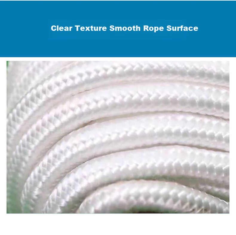Jiuqiangu Nylon Rope, 6mm*100 Meters, White Packing Rope, High-Strength Binding Rope, Core-Wrapped Wear-Resistant Anti-Aging Nylon Tie, Braided Rope, Clothesline Rope, Packaging Rope 6