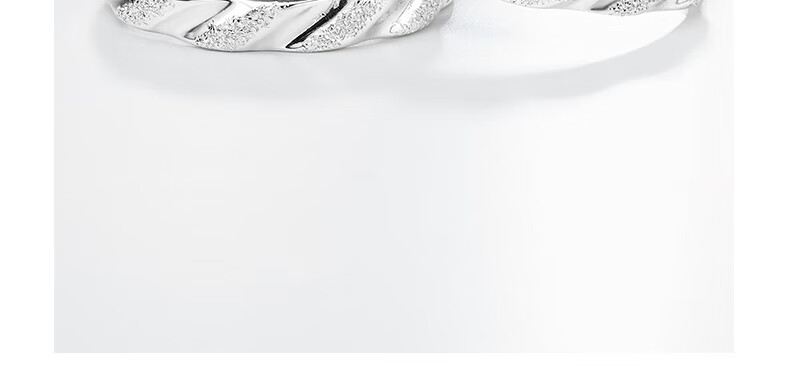 Fanci Romantic Couple Rings, One Pair Plain Frosted Versatile Birthday Confession Anniversary Gift for Boyfriend Girlfriend 8