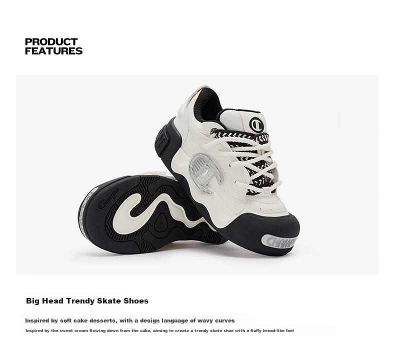 Champion American Champion Sneakers for Women And Men, Trendy Fashionable Thick-Soled Height-Increasing Casual Puffy Bread Shoes 24FWT03 19