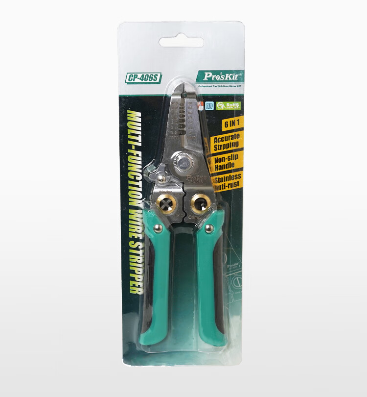 Pro'sKit CP-406S Multifunctional Wire Stripper, Terminal Crimping Pliers 9