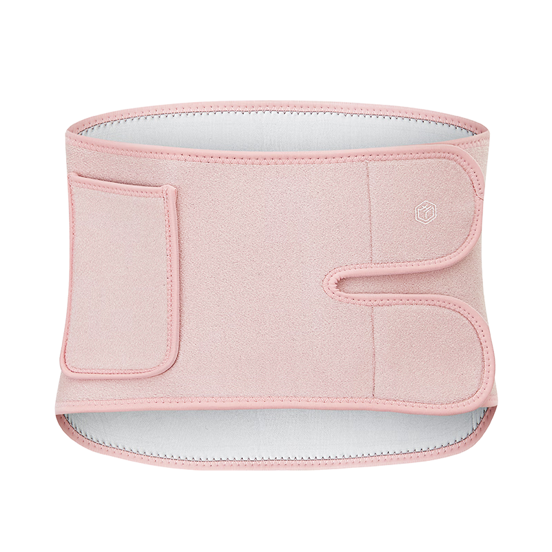 JD Original Y130 Sweat-Inducing Waist Support Belt for Women, Silver Ion Fat-Burning Fitness Running Exercise Belly Slimming Shaping Body, Pink And Silver