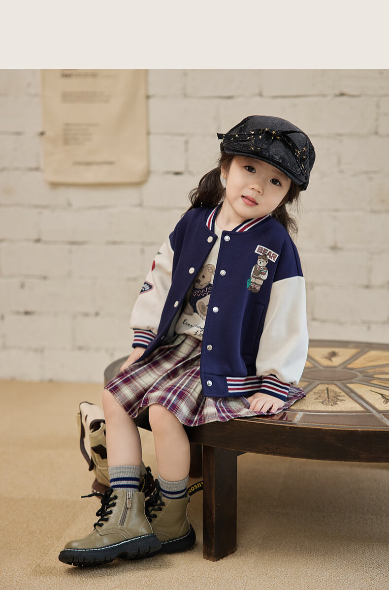 LUSON Chen Da Zhu Little O Baby Girl Early Autumn Baseball Jacket, 2025 New Style Infant Trendy Outerwear for Going Out 19