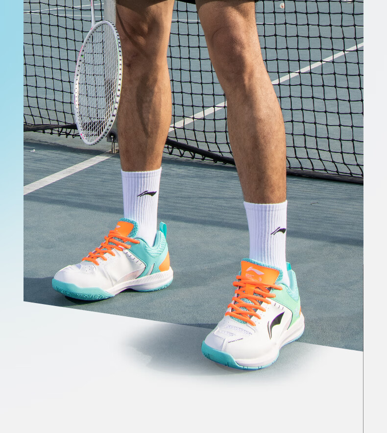 Li-Ning Badminton Shoes for Men And Women, Rocket Shoes 1.0, Competition And Training Shoes, Table Tennis And Tennis Shoes, Low-Profile Flying 1