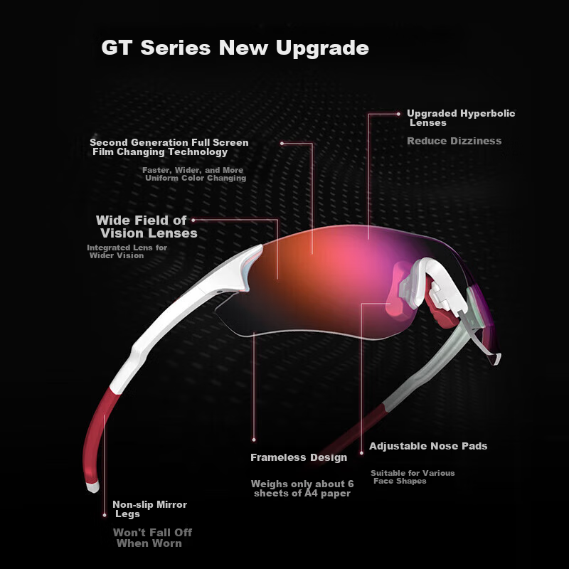 Спортивные солнцезащитные очки OUTDO GT67008C049, поляризованные, защита от УФ-лучей, унисекс