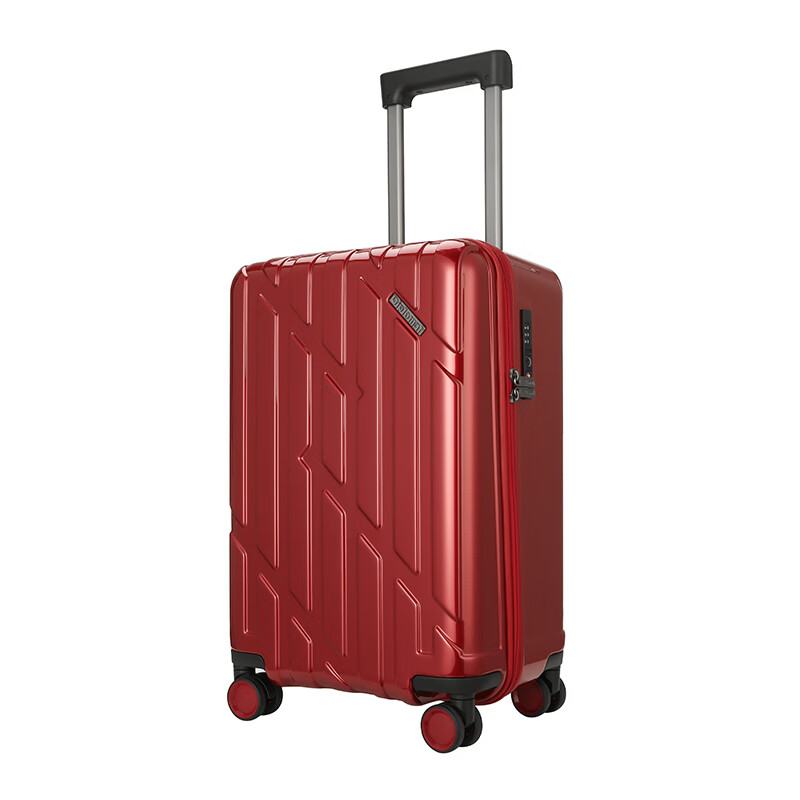 Diplomat Large Capacity 28-Inch Suitcase with Password Lock, Travel Luggage for Men And Women, Model TC-20094, Red
